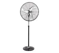 Cofan Ventilador de Pie Industrial con 3 Velocidades Ø50 cm, Motor Potente 140 W, Oscilante, 3 Aspas de Aluminio de Alto Rendimiento, Altura de 150 cm, Color Negro