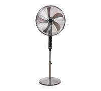 Cofan Ventilador de Pie Oscilante 70 W, Ø45 cm, 3 Velocidades, Temporizador, 5 Aspas, 3 Modos de Ventilación, Rejilla de Protección, Grande, Gris Plomo