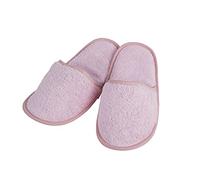 Cofan Zapatillas Baño | Modelo Flor | Color Rosa Claro | 100% Algodón | Gramaje 500 g/m² | Talla M o L