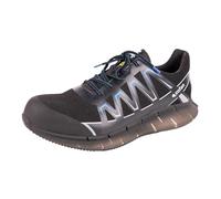 Cofan Zapato de Seguridad Deportivo Wings Bolt S2 PL SR | Ligero, Flexible, Antideslizante | Puntera de Composite (Negro y Azul, Sistema Tallas Calzado EU, Adulto, Hombre, Números, Mediano, 35)