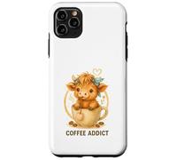 Coffee Addict Cute Highland Cow In Mug Carcasa para iPhone 11 Pro MAX