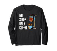 Coffee Addict No Sleep Only Coffee IV Drips Manga Larga