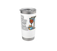 Coffee Addict No Sleep Only Coffee IV Drips Vaso térmico de acero inoxidable de doble pared