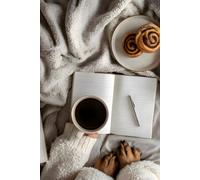 Coffee and Cozy Paws Composition Notebook: 130 Wide-Ruled Pages with Margin Field, 6 x 9 Matte Writing Book for Notes, Lists, School, Work and Everyday Ideas