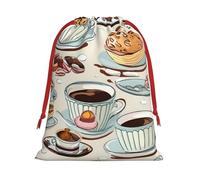 Coffee And Sweets - Bolsas de chocolate con cordón para envolver regalos, pequeños regalos, caramelos, joyas, boda, bolsa de envoltura