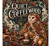 Coffee Animals Coloring Book: Cute & Cozy Animal Café Scenes for Stress Relief, Relaxation and Mindful Coloring