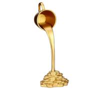 Coffee Bar Decor - Resin Pouring Splash Ornament Decorative Floating Mug Figure Modern Artistic Sculpture Creative Beverage Stream Statue, Humorous Table Decoration, Contemporary Resin Ornament, Styli