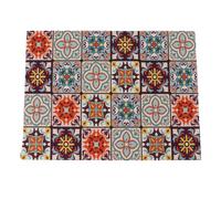 Coffee Bar Mat 3.5mm Thick | Slip Deterrent Rubber Backing Safeguards Countertops | Liquid Dish Drying Mat for Kitchen Sink / Coffee Machine / Dining Table | Bright Colors Mask (40*50CM)