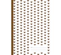 Coffee Bean | Composition Notebook | Multiplication Table | Metric Conversion Chart: 7x10 | 104 lined pages | College Ruled for note taking or journaling
