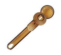 Coffee Bean Scoop - Leak Proof Spoon for Kitchen | Fiber Build with Long Handle, Clear Large Capacity, Multi Purpose Accessory, Measuring Tool Helper, Household Utensil for Espresso
