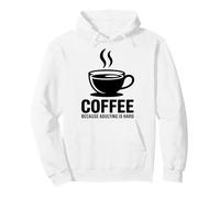 Coffee Because Adulting Is Hard Sudadera con Capucha