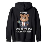 Coffee Because It's Too Early For Beer Sudadera con Capucha