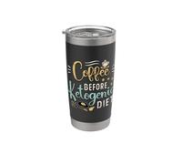 Coffee Before Keto Diet Amante del café Amante de la dieta cetogénica Vaso térmico de acero inoxidable de doble pared