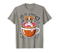 Coffee Boxer Dog Donut Boxers Camiseta