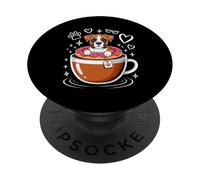 Coffee Boxer Dog Donut Boxers PopSockets PopGrip Adhesivo