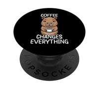 Coffee Changes Everything PopSockets PopGrip Adhesivo