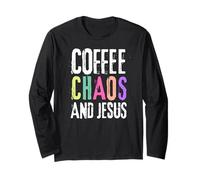 Coffee Chaos And Jesus Christ Christian Religious Love Faith Manga Larga