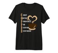 Coffee Christ Offers Forgiveness For Everyone Everywhere Camiseta Premium