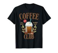 Coffee Club Aesthetic Coffee Lover For Women Vintage Camiseta