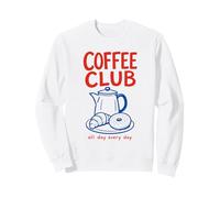 Coffee Club Café Espresso Girl Brunch Outfit Gráfico Sudadera