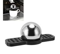 Coffee Cooling Tool, Stainless Steel Reusable Frozen Ball with Removable Stand for Unlocking Authentic Coffee Flavors (Negro)