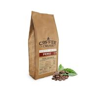 COFFEE CRUISE Perú Café en Grano 1kg - Tostado Ligero - Aroma Caramelo y Hierbas - Para Todas Las Máquinas de Café - 100% Arábica