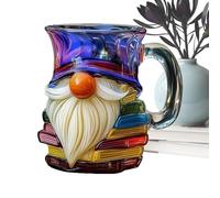 Coffee Cup - 3D Gnome Book for Evaluation | Hand painted Ceramic Drinking Mug with Resilient Build Sl or Family, Home and Professional Tea Chocolate Drinks Beverages Utility
