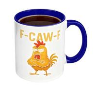 Coffee Cup - Funny Mug | 350ml Chicken Ceramic Drinkware | Fun Mugs Novelty Drink Cups| Ceramic Coffee Mug for Women Birthday Christmas Home Offices School Dorm Hot Cold Tea
