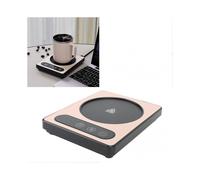 Coffee Cup Heater 36W Touch Control 12h Timing Smart Coffee Mug Heater for Coffee Beverage Milk Tea Hot Chocolate Gold EU Plug 220V