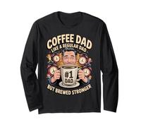 Coffee Dad Like a Regular Dad But Brewed Stronger Manga Larga