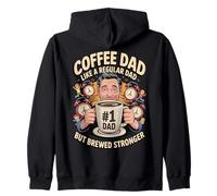 Coffee Dad Like a Regular Dad But Brewed Stronger Sudadera con Capucha