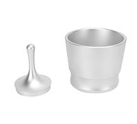 Coffee Dosing Ring Cup | 51mm Aluminum Alloy Powder Receiver Container | Barista Tool for Coffee/Home Brewing/Coffee Shop | Ergonomic Design with Lid