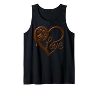 Coffee Drip Paw Love Design for Dog Moms and Coffee Lovers Camiseta sin Mangas