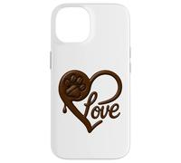 Coffee Drip Paw Love Design for Dog Moms and Coffee Lovers Carcasa para iPhone 14