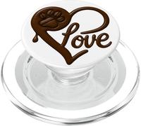 Coffee Drip Paw Love Design for Dog Moms and Coffee Lovers PopSockets PopGrip para MagSafe