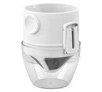 Coffee Dripper Cone - 1 Cup Reusable Filter, Quick Install Ear Hook, Portable Mesh Basket | Manual Pour Over Espresso Brewer