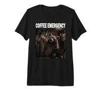 Coffee Emergency Cafetera Amante de los Animales Divertido Camiseta Premium