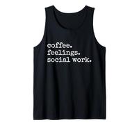 Coffee Feelings Social Work Camiseta sin Mangas