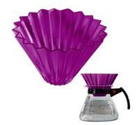 Coffee Filter Cup - Portable Resin Pour-Over Maker, High-Temperature Resistant Coffee Filter, Compact Elegant Tea Brewing Tool For Home, Camping Trips, Travel, Home Camping Travel Accessory