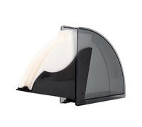 Coffee Filter Holder - Dustproof Acrylic Storage & Dispenser Rack | Fan-Shaped Paper Filter Holder with Cover, Compact Café Paper Dispenser for Home, Coffee Shops, Cafes, Baristas