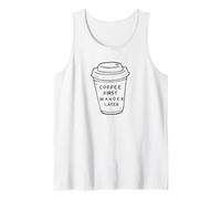 Coffee First, Wander Later - Coffee Lovers Adventure Design Camiseta sin Mangas