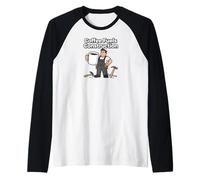 Coffee Fuels Construction Funny Worker Design Camiseta Manga Raglan