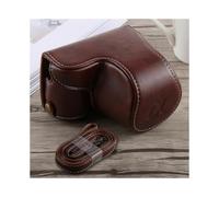 (Coffee) Full Body Camera PU Leather Case Bag with Strap for Sony A5100