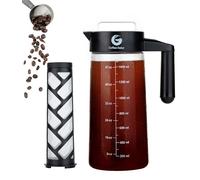 Coffee Gator Cafetera de Émbolo para Preparar Café en Frío Máquina Manual Cold-Brew para Conseguir un Café de Filtro Intenso y Aromático - Incluye Cuchara de Medición y Embudo
