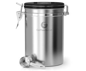 Coffee Gator Recipiente para Café - Recipiente para conservar los Aromas del café con Cuchara medidora incluida - Contenedor para de Café