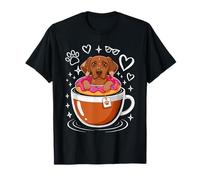 Coffee German Shorthaired Pointer Donut GSP Camiseta