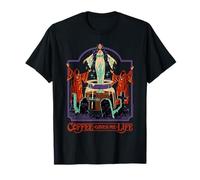 Coffee Gives Me Life Occult Retro Vintage Funny Adult Humor Camiseta