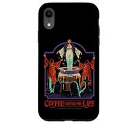 Coffee Gives Me Life Occult Retro Vintage Funny Adult Humor Carcasa para iPhone XR
