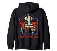 Coffee Gives Me Life Occult Retro Vintage Funny Adult Humor Sudadera con Capucha