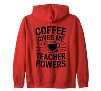 Coffee Gives Me Teacher Power Sudadera con Capucha